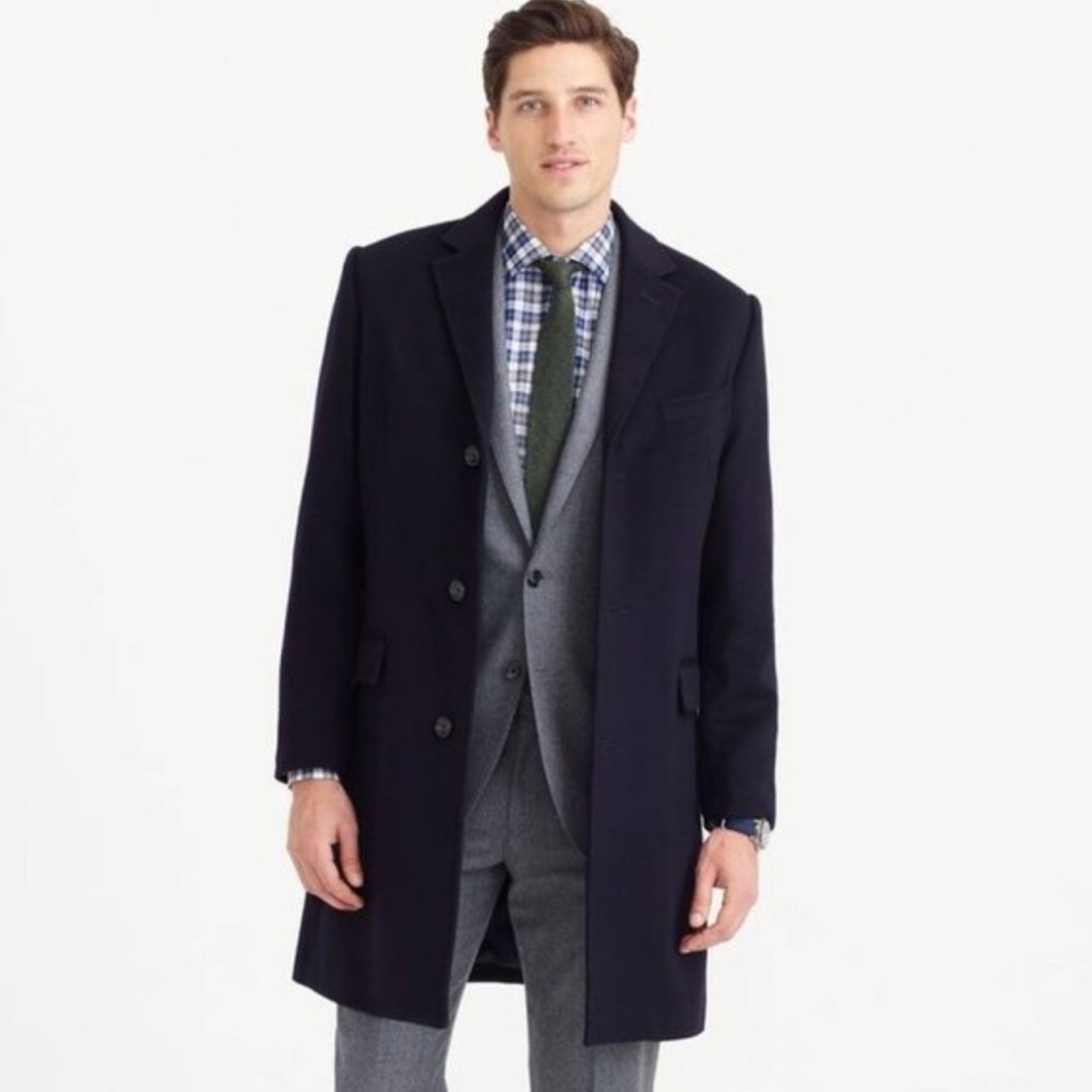 J. Crew Ludlow Navy Top Coat